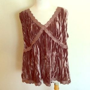 Seven7 Velvety Plum Sleeveless Blouse